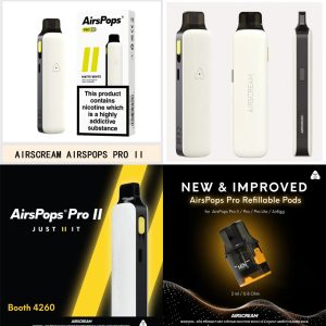 AIRSPOPS PRO II 小煙主機 Airscream Airspops Pro II Airspops-Pro-II Airspops.Pro.II 「氣泡2代,」氣泡PRO二代 可調瓦 可調吸阻 螢幕顯示:瓦數、口數、電量、歐姆值 Airspops Pro – Airspops – 氣泡 pro – 氣泡 pro 二代 – 氣泡二代 LINE ID : yun9370